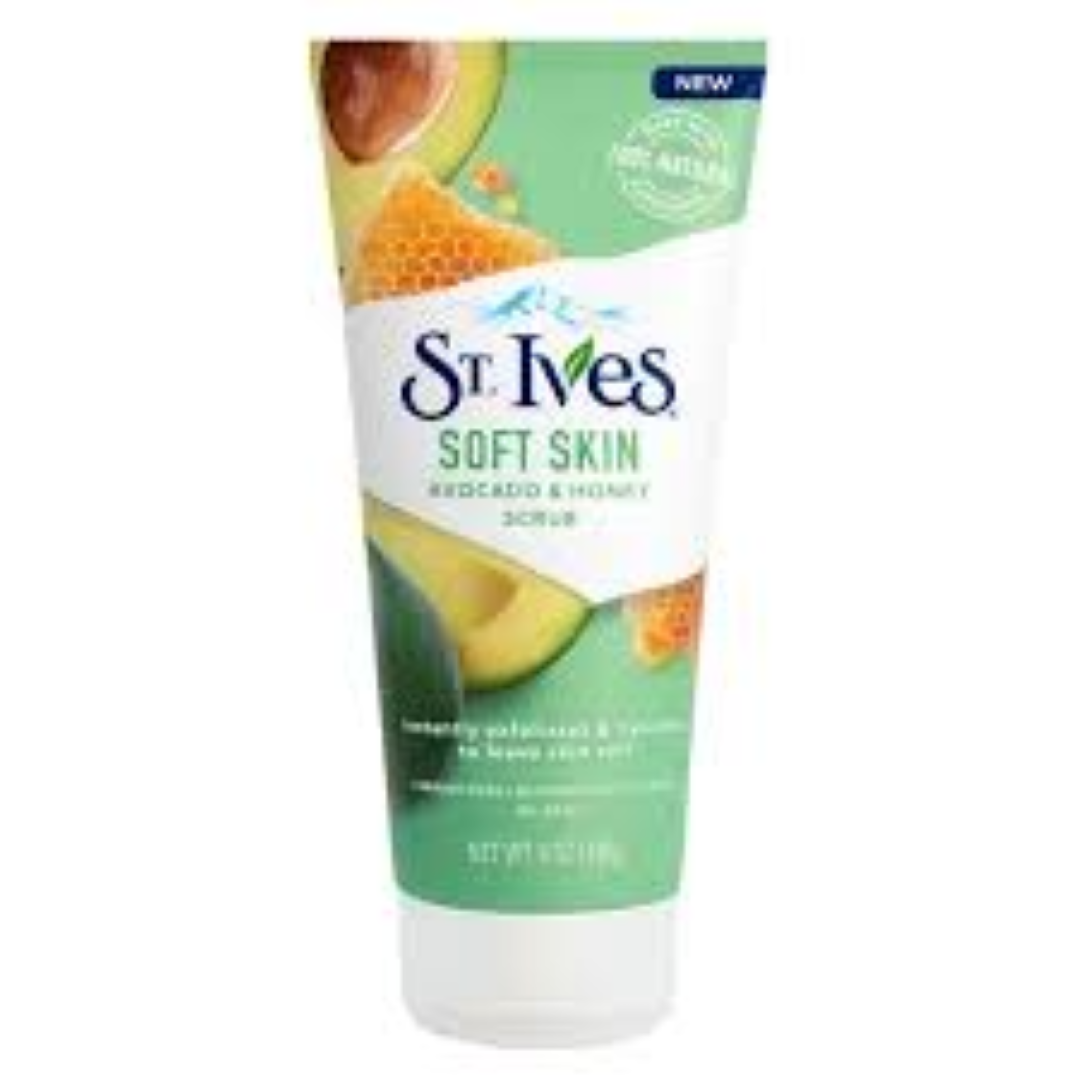 ST IVES SOFT SKIN HONEY AND AVOCADO SCRUB 170G